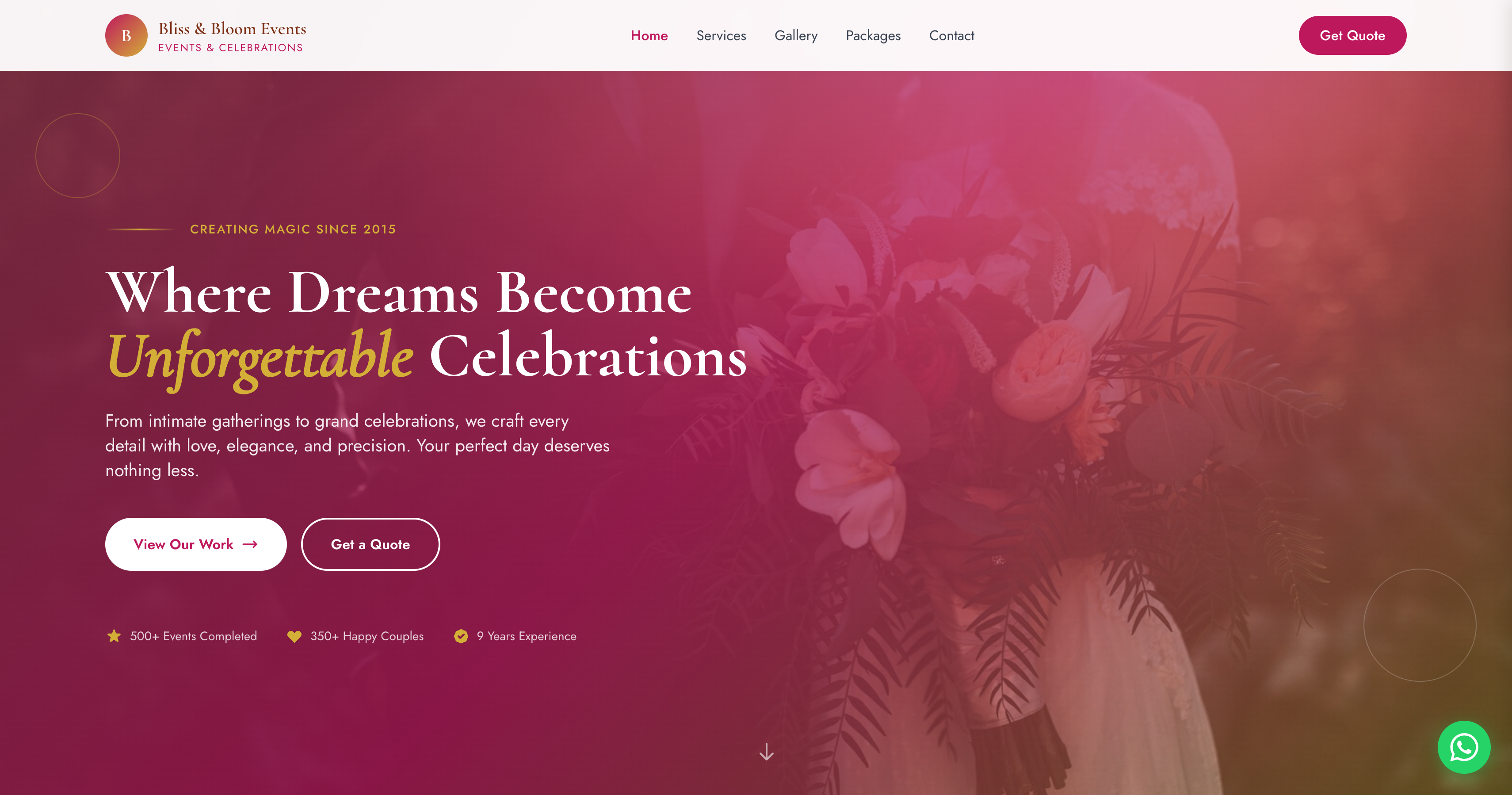 Bliss & Bloom - Events Supplier