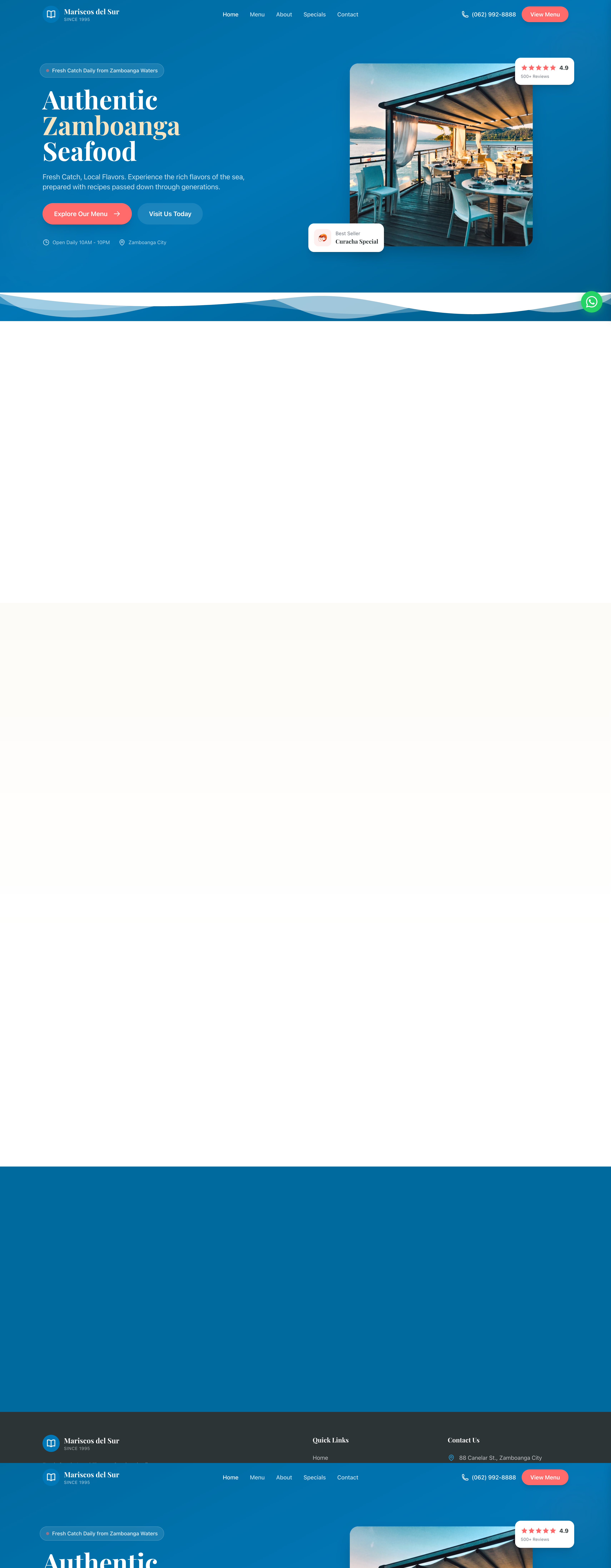 Kusina de Zamboanga - Restaurant Template